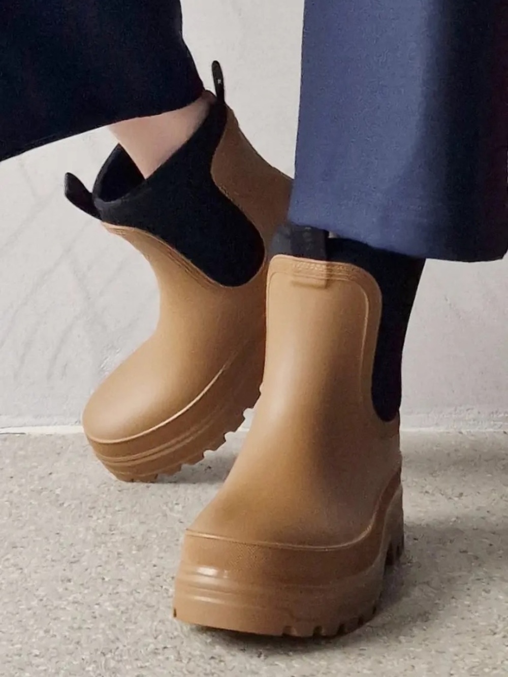 NWOT! Sofie D'Hoore | Chunky Platform Chelsea Rain Boots | Retail: $509